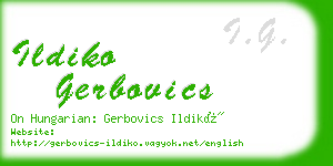 ildiko gerbovics business card